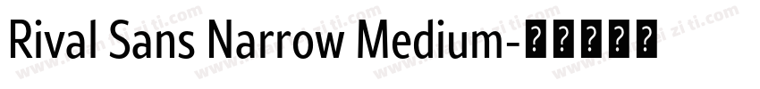 Rival Sans Narrow Medium字体转换